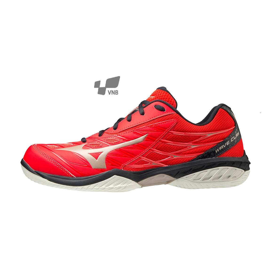 Giày cầu lông Mizuno Wave Claw - Đỏ xanh đen