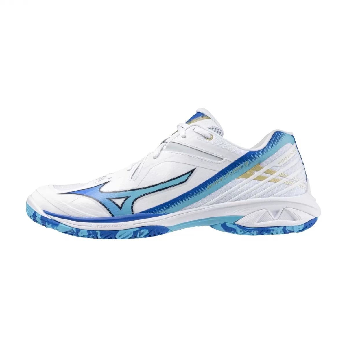 Giày Cầu Lông Mizuno Wave Claw 3 - Trắng xanh