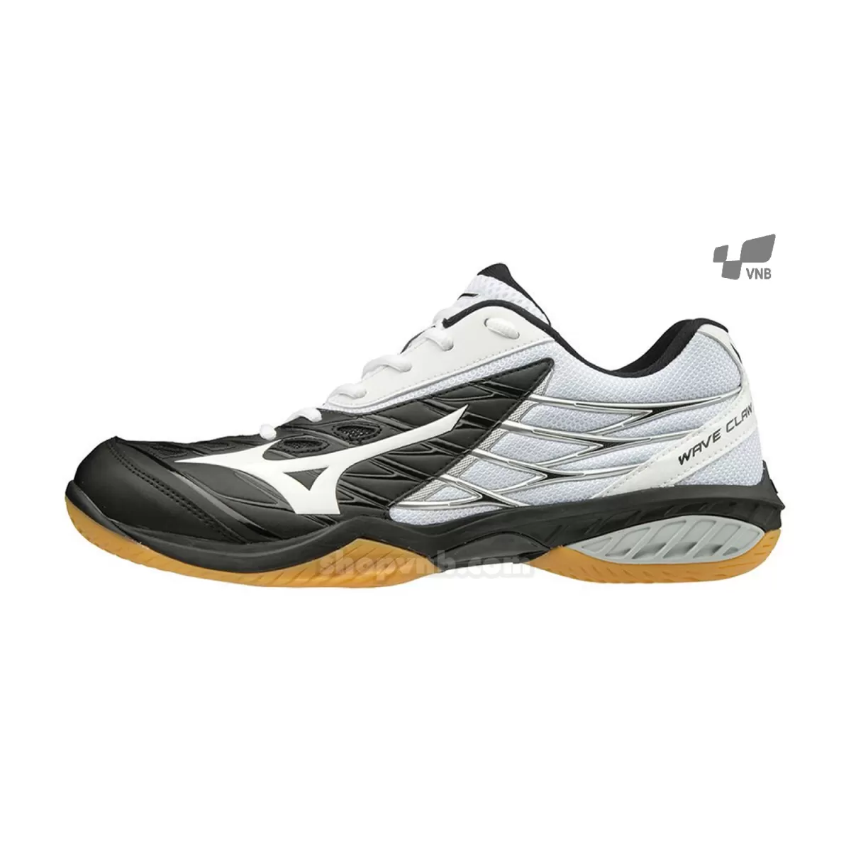 Giày cầu lông Mizuno Wave Claw - Đen trắng