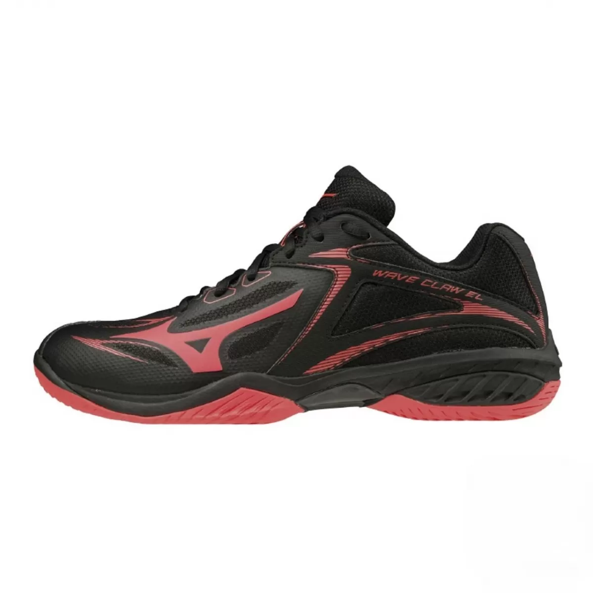 Giày cầu lông Mizuno Wave Claw EL - Đen đỏ