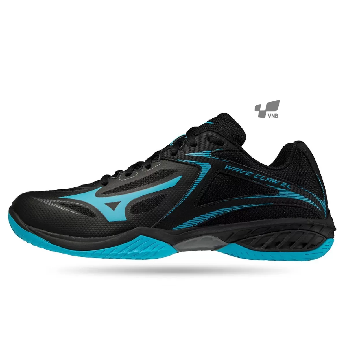 Giày cầu lông Mizuno Wave Claw EL - Đen xanh