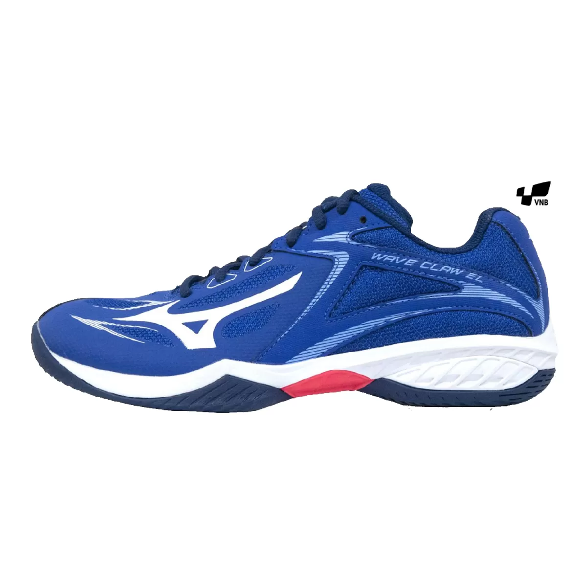 Giày cầu lông Mizuno Wave Claw EL - Xanh trắng