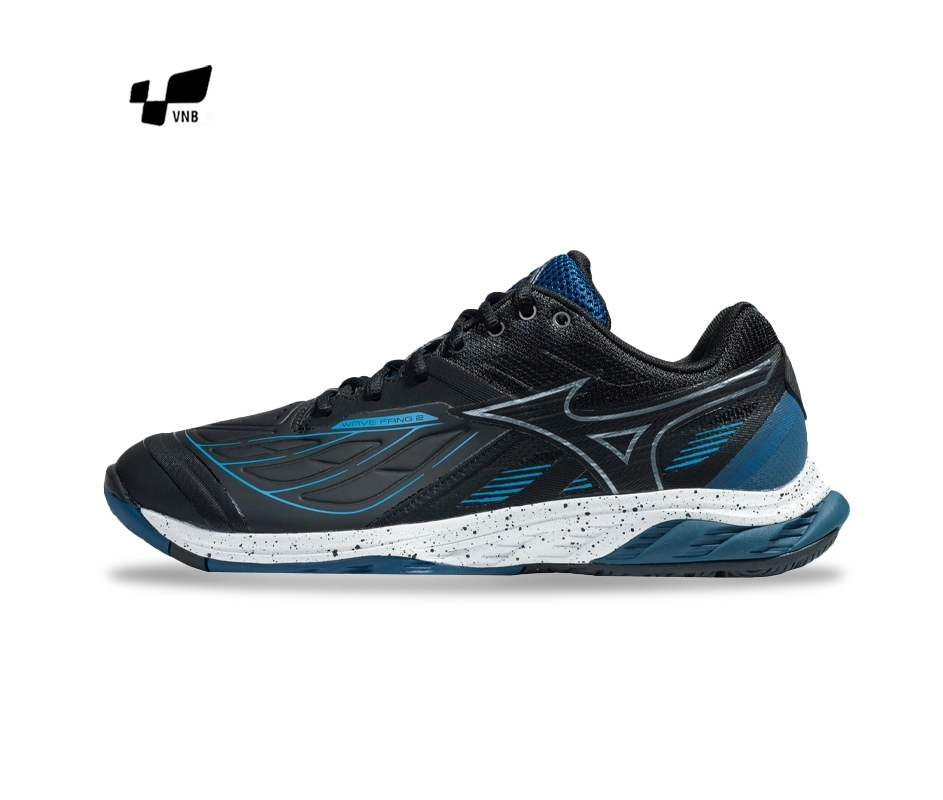 Giày cầu lông Mizuno Wave Fang 2 - Đen xanh