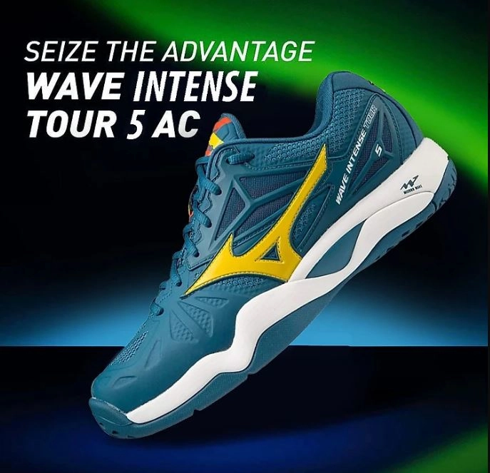 Giày Tennis Mizuno WAVE INTENSE TOUR 5 AC Xanh Lục