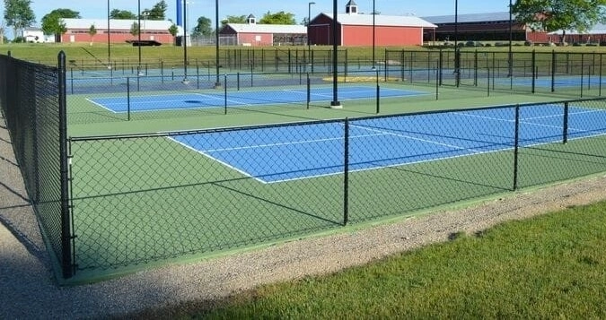 Mẫu hàng rào sân Pickleball lưới B40 3