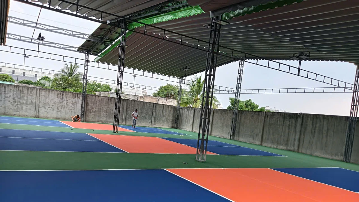 đơn vị thi công hàng rào sân pickleball suka sport