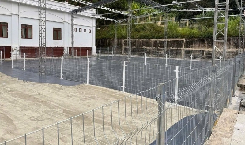 Mẫu hàng rào sân Pickleball lưới thép hàn 1