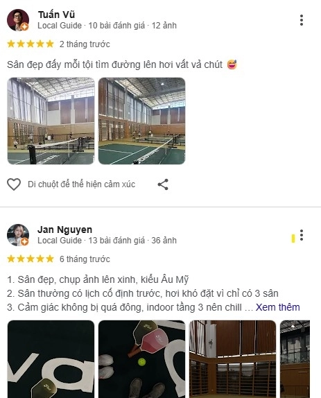 Đánh giá từ người chơi về sân Havana Pickleball