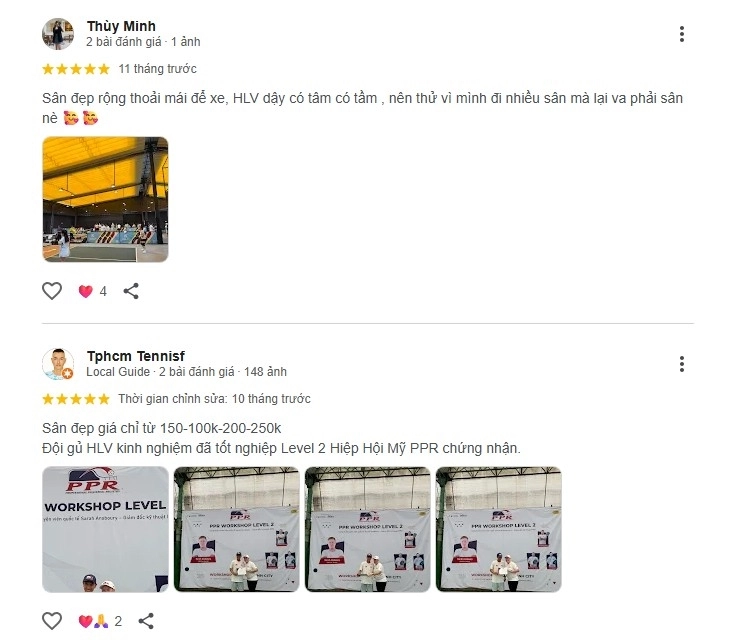 Đánh giá chất lượng sân Hoàng Kiệt Pickleball