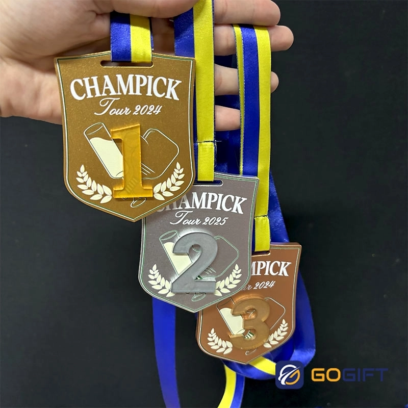 Huy chương pickleball thiết kế 3D