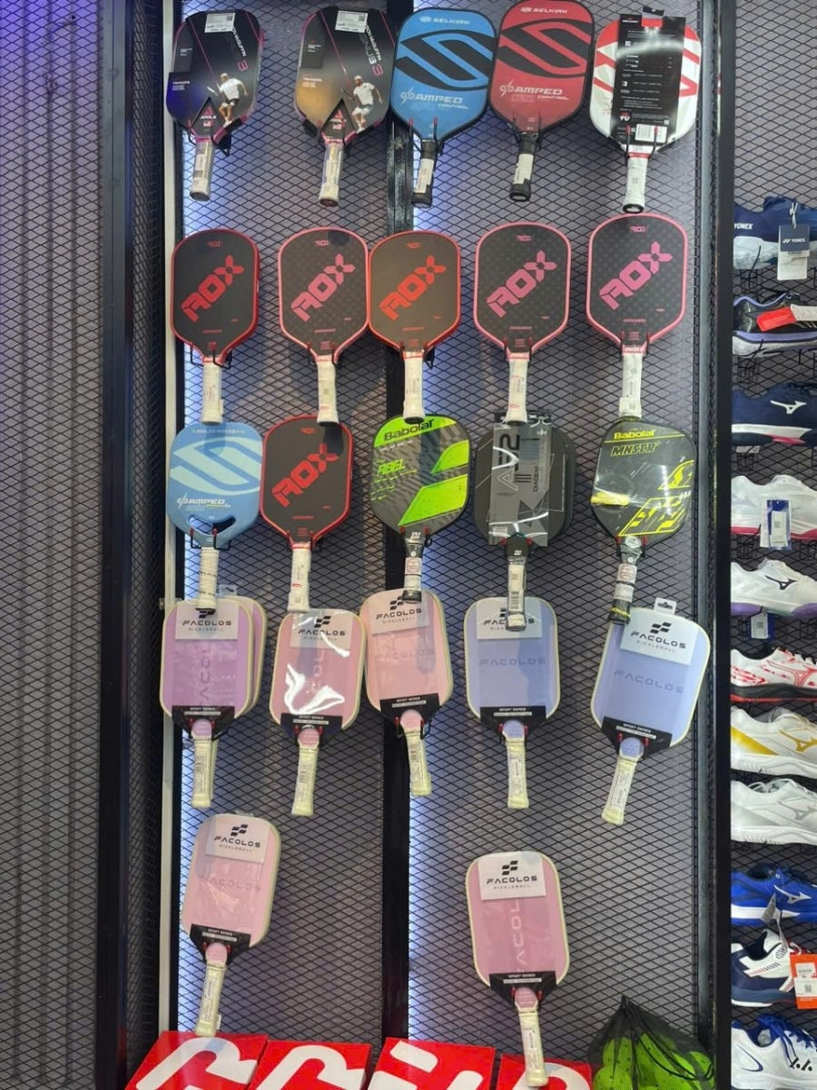 Pickleball racket area at VNB Cam Le