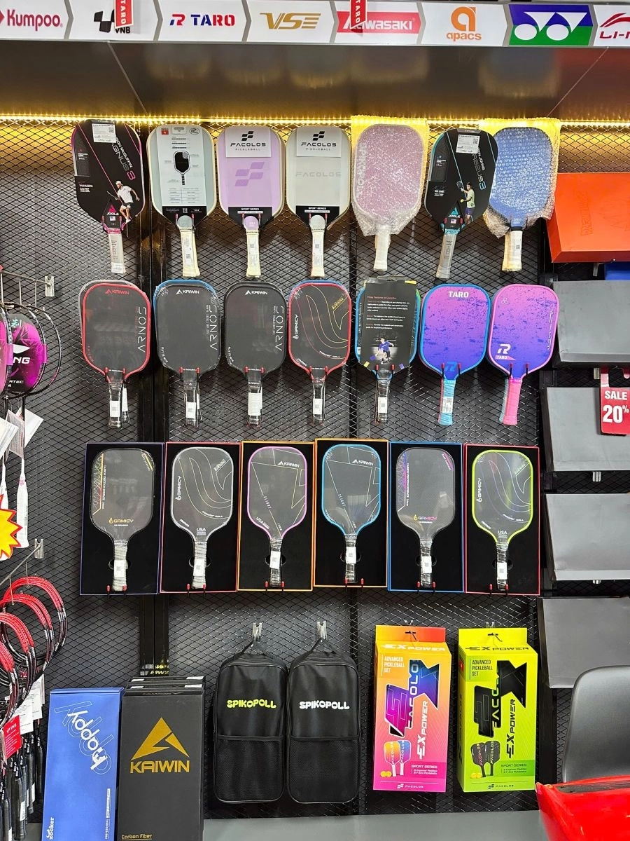 Khu vực vợt Pickleball tại VNB Đức Hòa