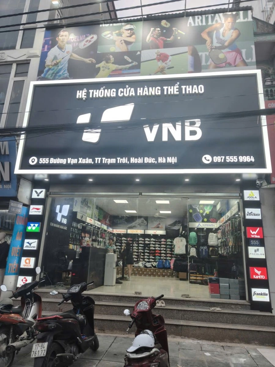 Cửa hàng thể thao VNB Hoài Đức với vị trí dễ dàng tìm thấy