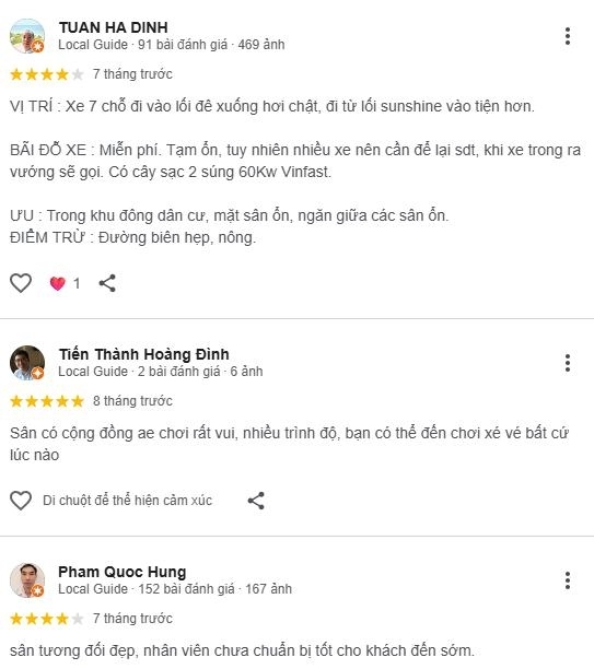 Đánh giá thực tế từ người chơi