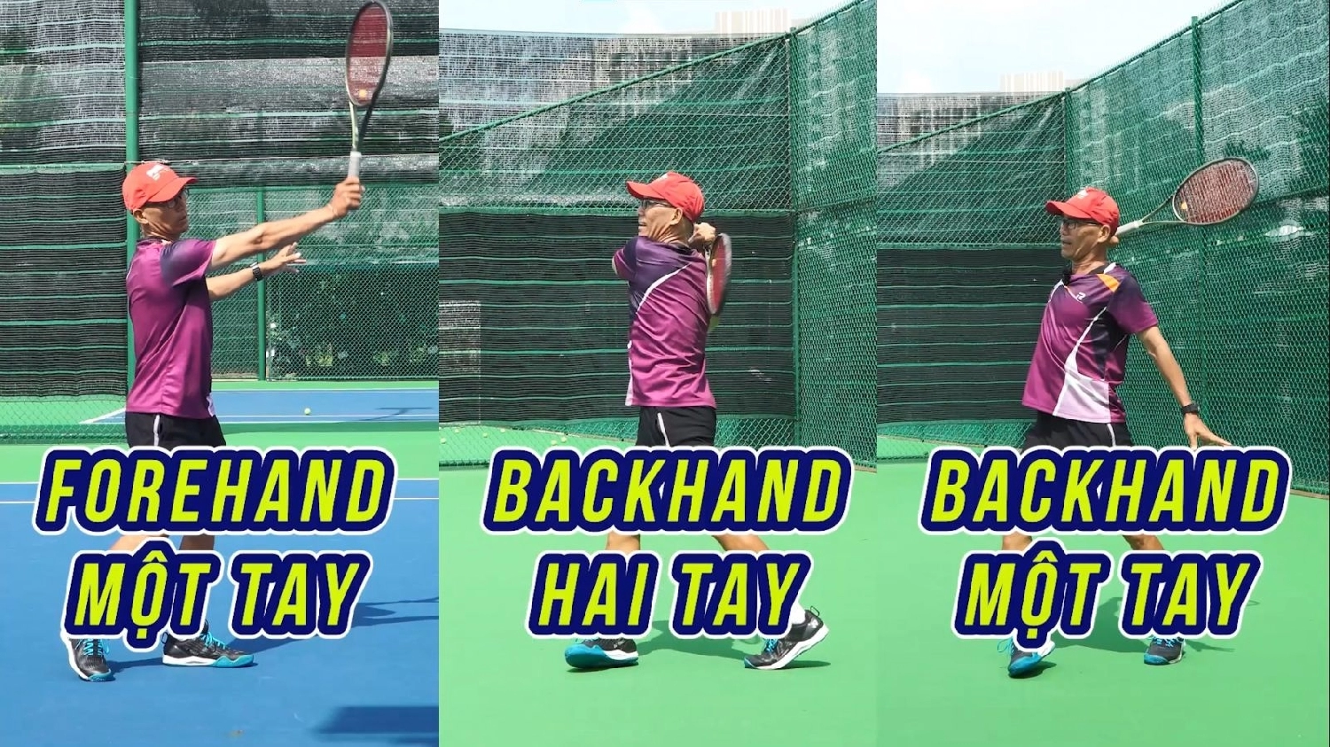 kỹ thuật Forehand Tennis và kỹ thuật Backhand Tennis