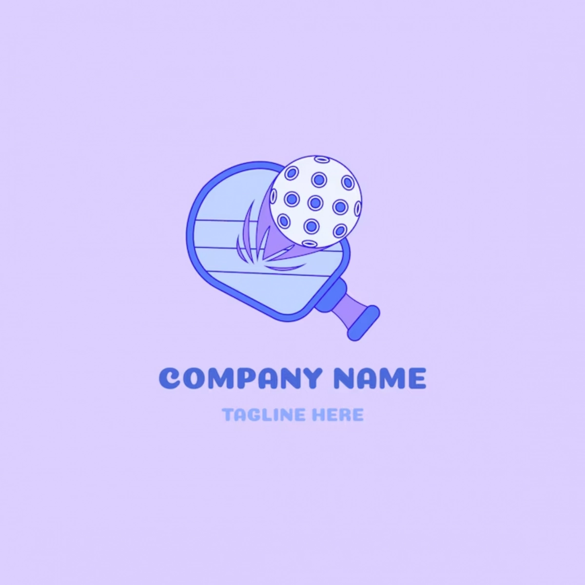Logo pickleball đơn gian