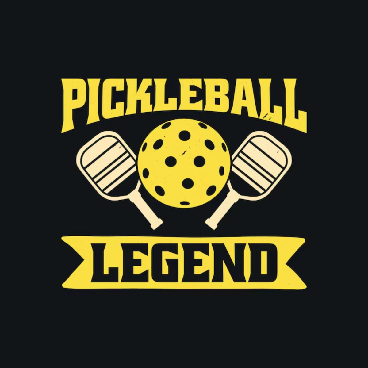 Logo pickleball phong cách chữ cách điệu