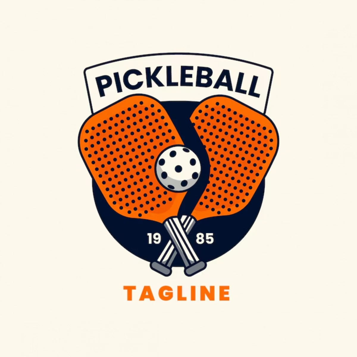 logo pickleball cổ điển