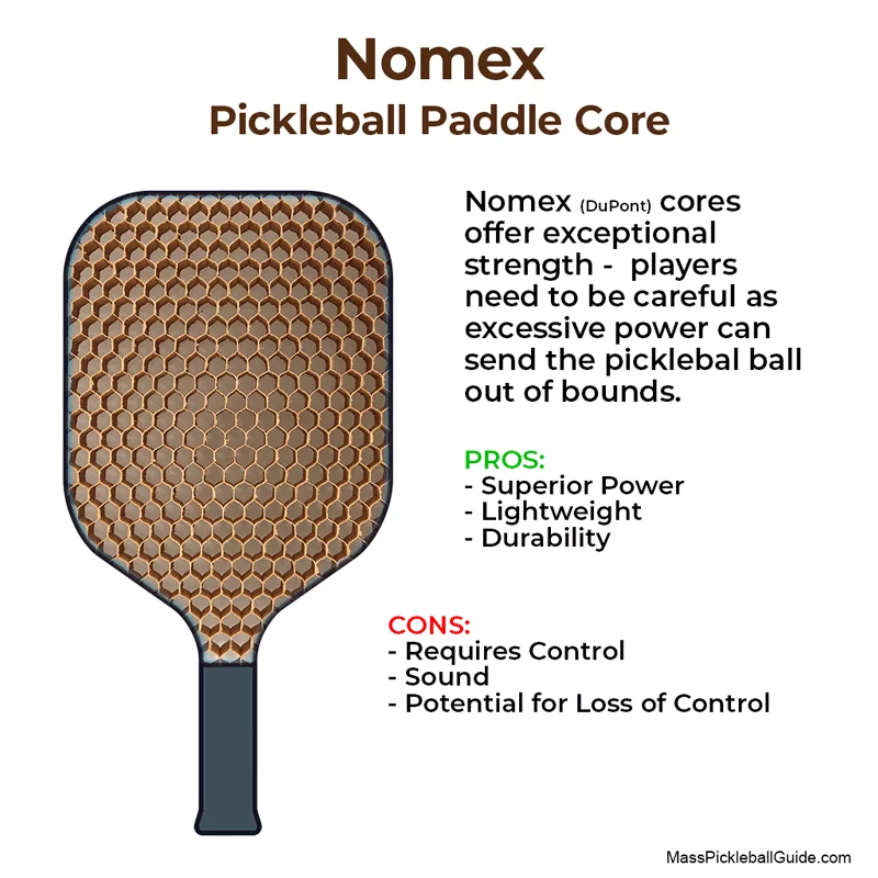 lõi vợt nomex trong pickleball