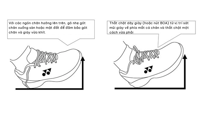 lựa chọn giày cầu lông Yonex