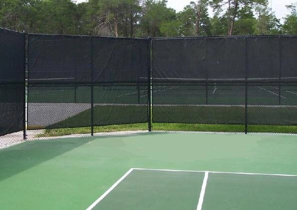 Lưới chắn gió sân Pickleball màu đen