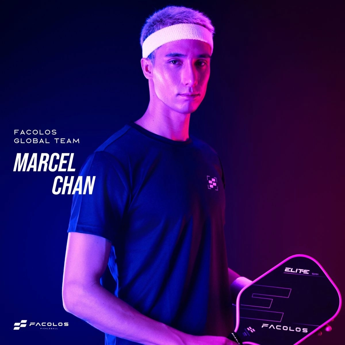 Marcel chan pickleball đại sứ giới thiệu dòng vợt mới của thương hiệu Facolos