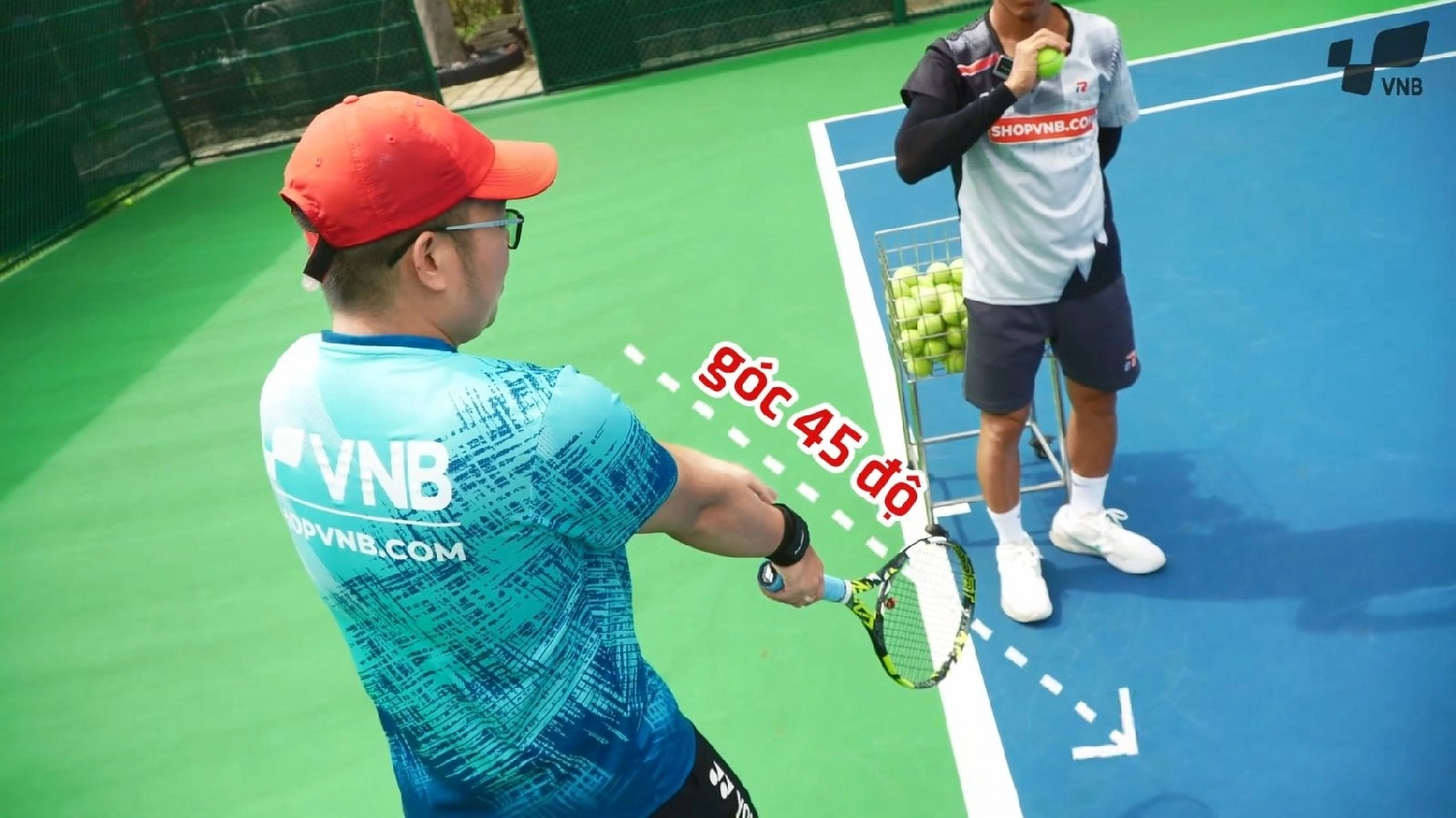 Bài tập tìm mắt thuận trong tennis