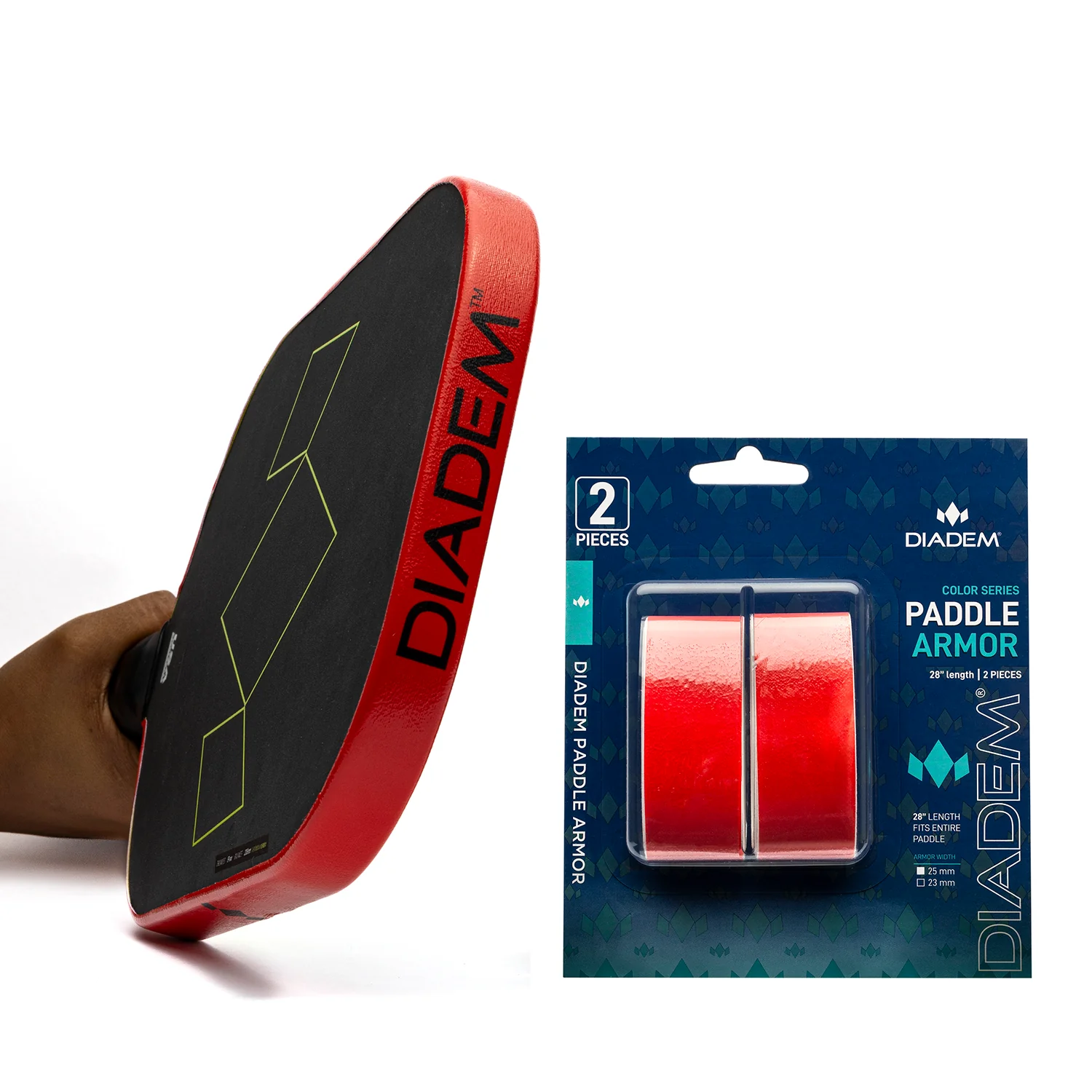 Miếng dán bảo vệ đầu vợt Pickleball DIADEM Paddle Armor 20mm