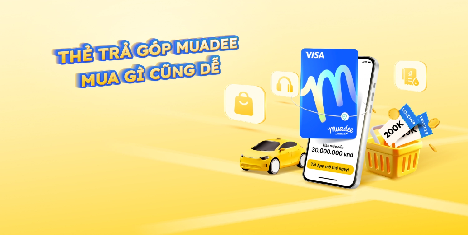 Mua vợt cầu lông trả góp qua hình thức ứng dụng Muadee