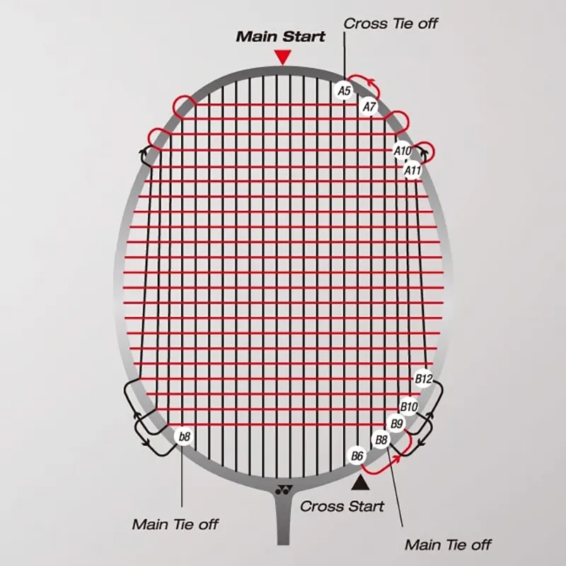 Căng vợt cầu lông 4 nút 