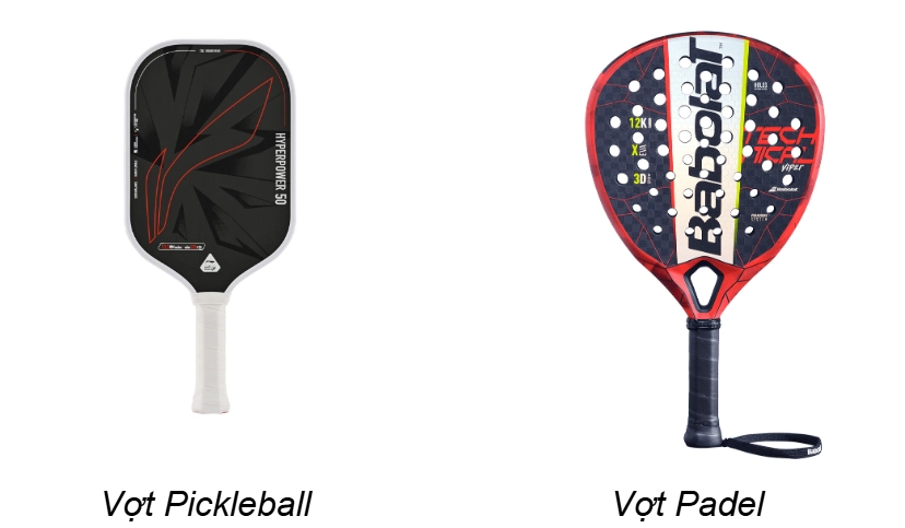 Vợt padel và pickleball