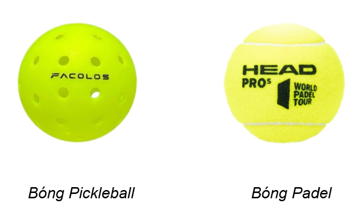 Bóng padel và pickleball