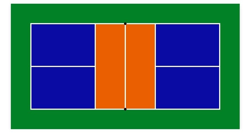 Phối màu sân pickleball
