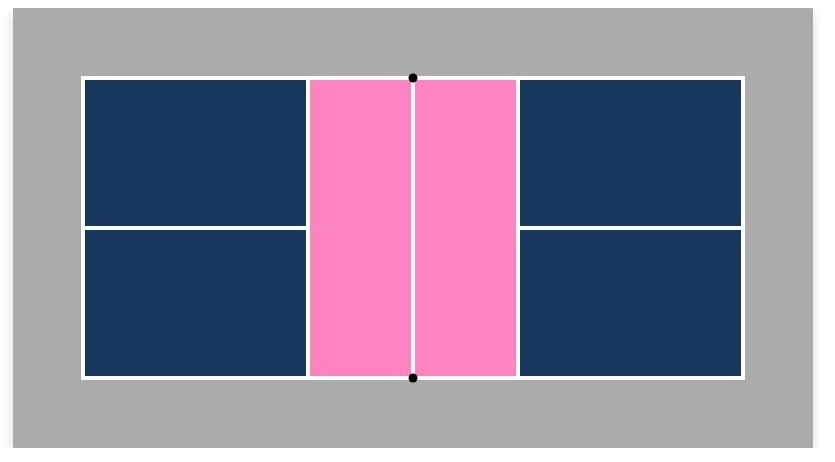 Phối màu xanh sân pickleball năng động
