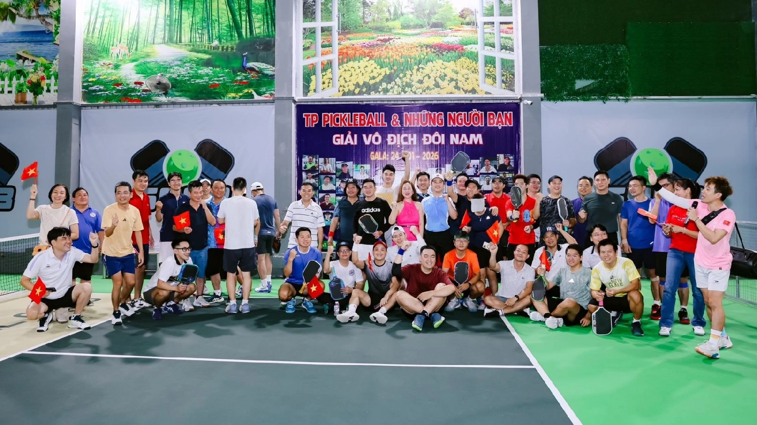 Sân pickleball 6868 quận 7 tỏ chức các buổi giao lưu