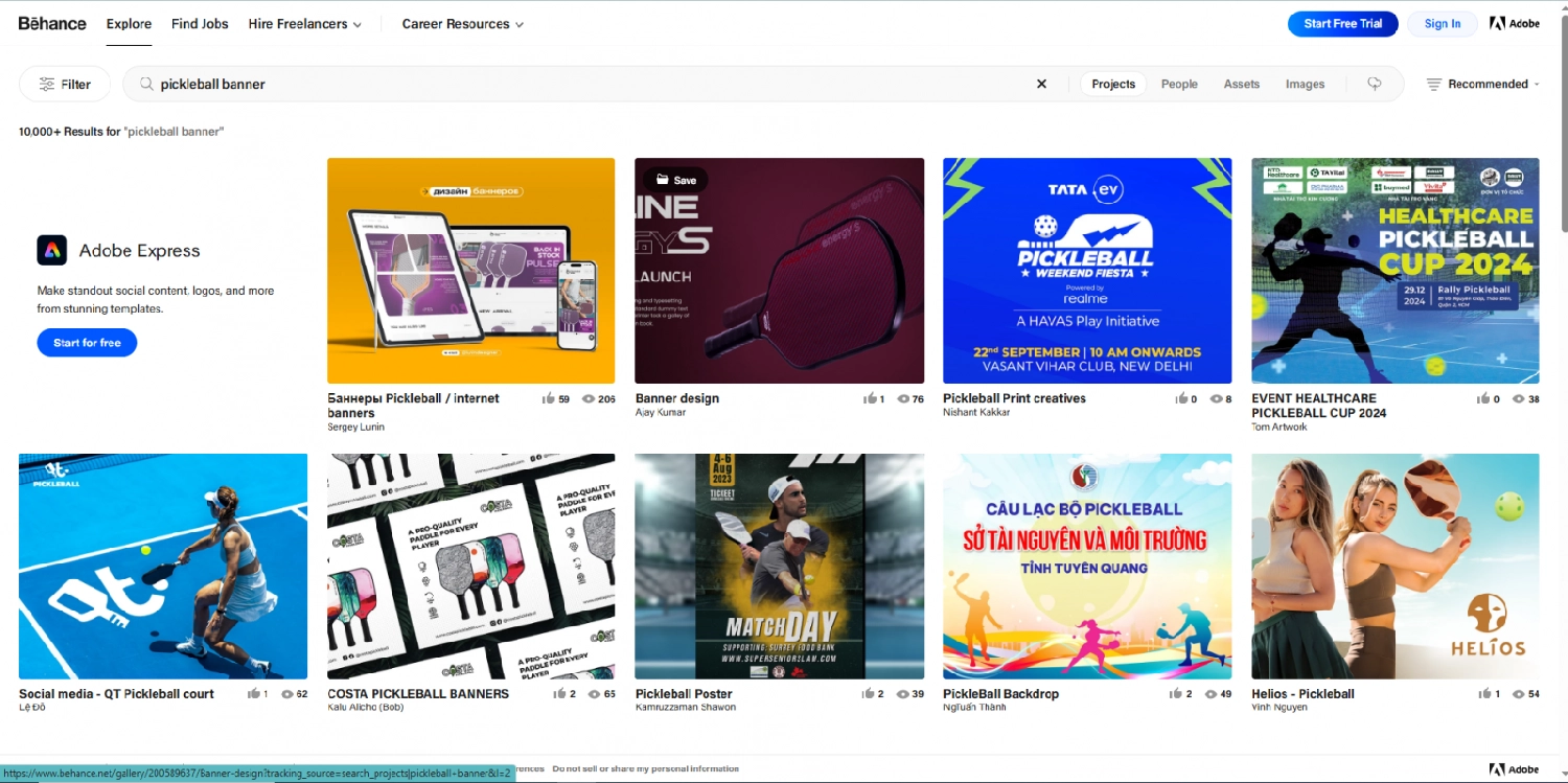 công cụ behance