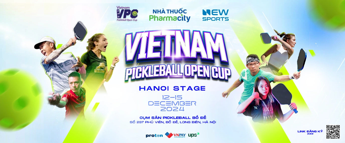 pickleball banner sự kiện giải đấu pickleball