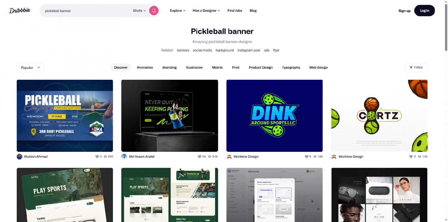 công cụ dribbble