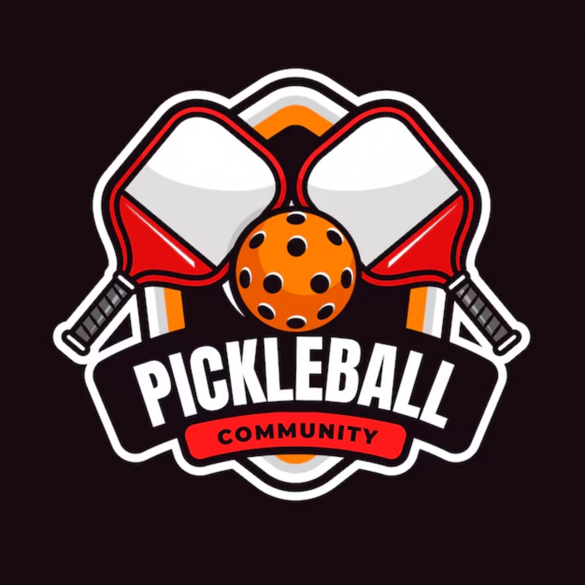 pickleball vector hiện đại