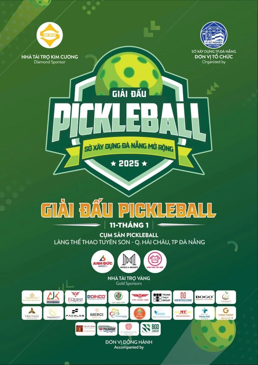 Poster giải pickleball
