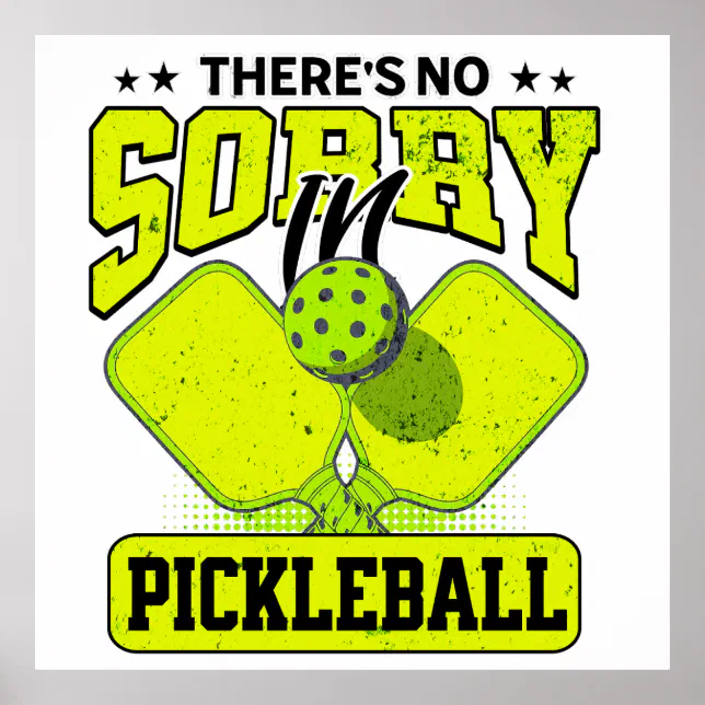 Poster pickleball dùng trang trí