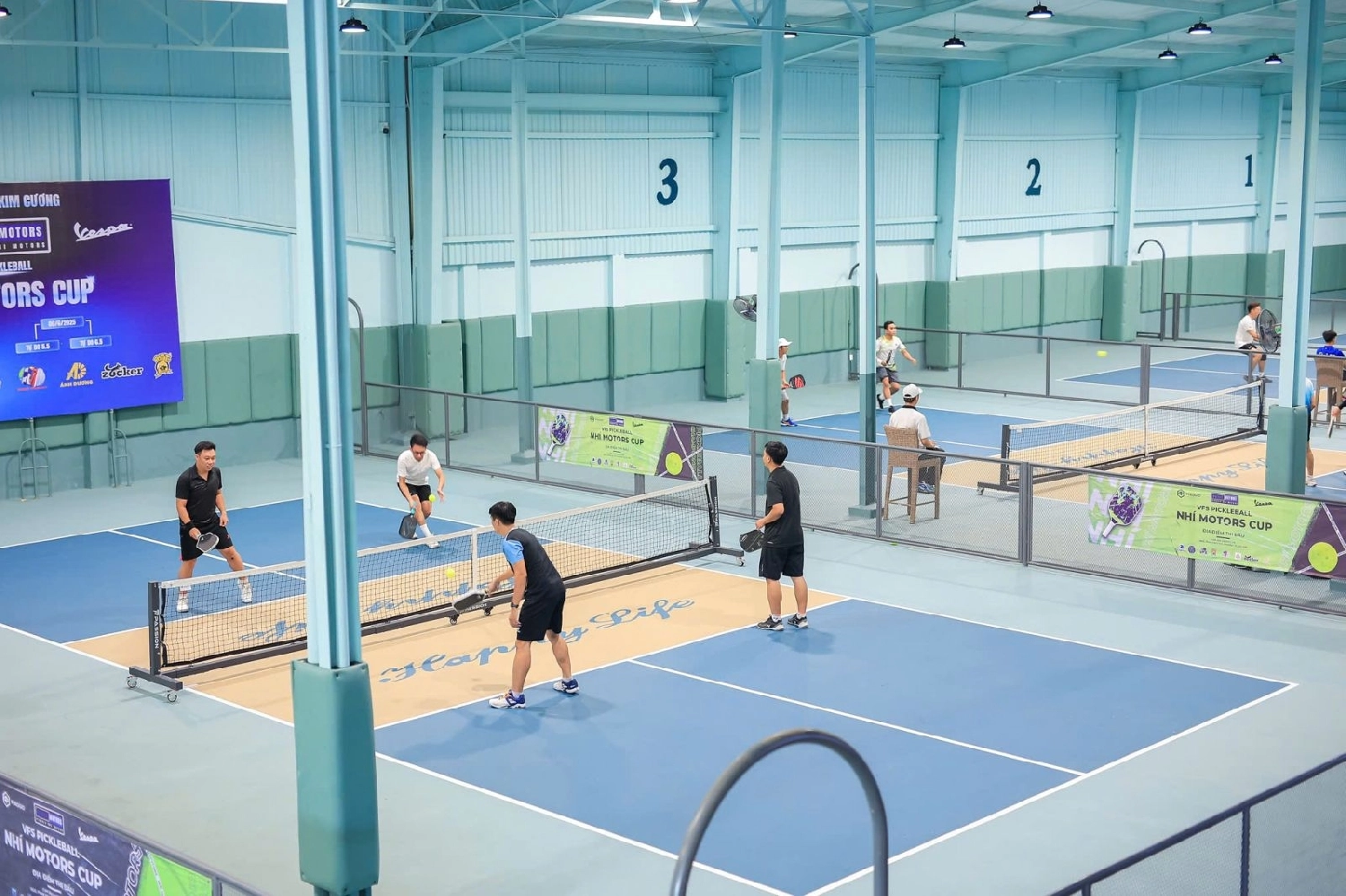 Toàn cảnh hệ thống sân Happy Life Pickleball