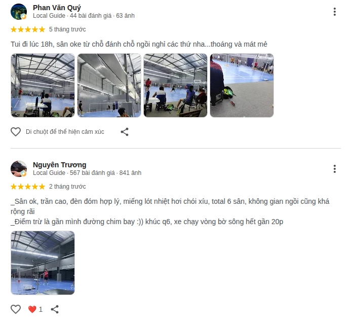 Đánh giá sân cầu lông Aquaminton từ người chơi