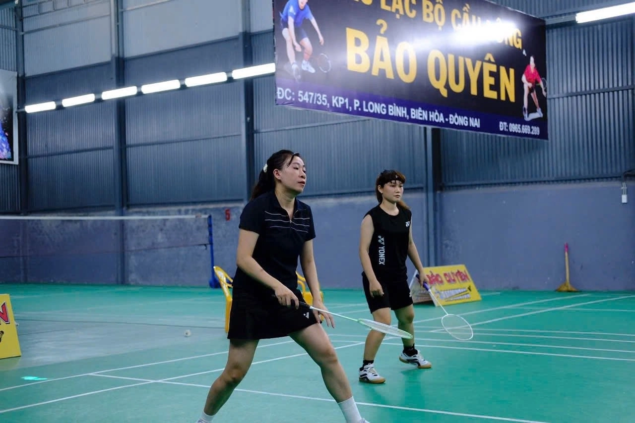Không gian sân cầu lông Bảo Quyên