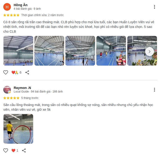 Những đánh giá chất lượng về sân cầu nhựt minh