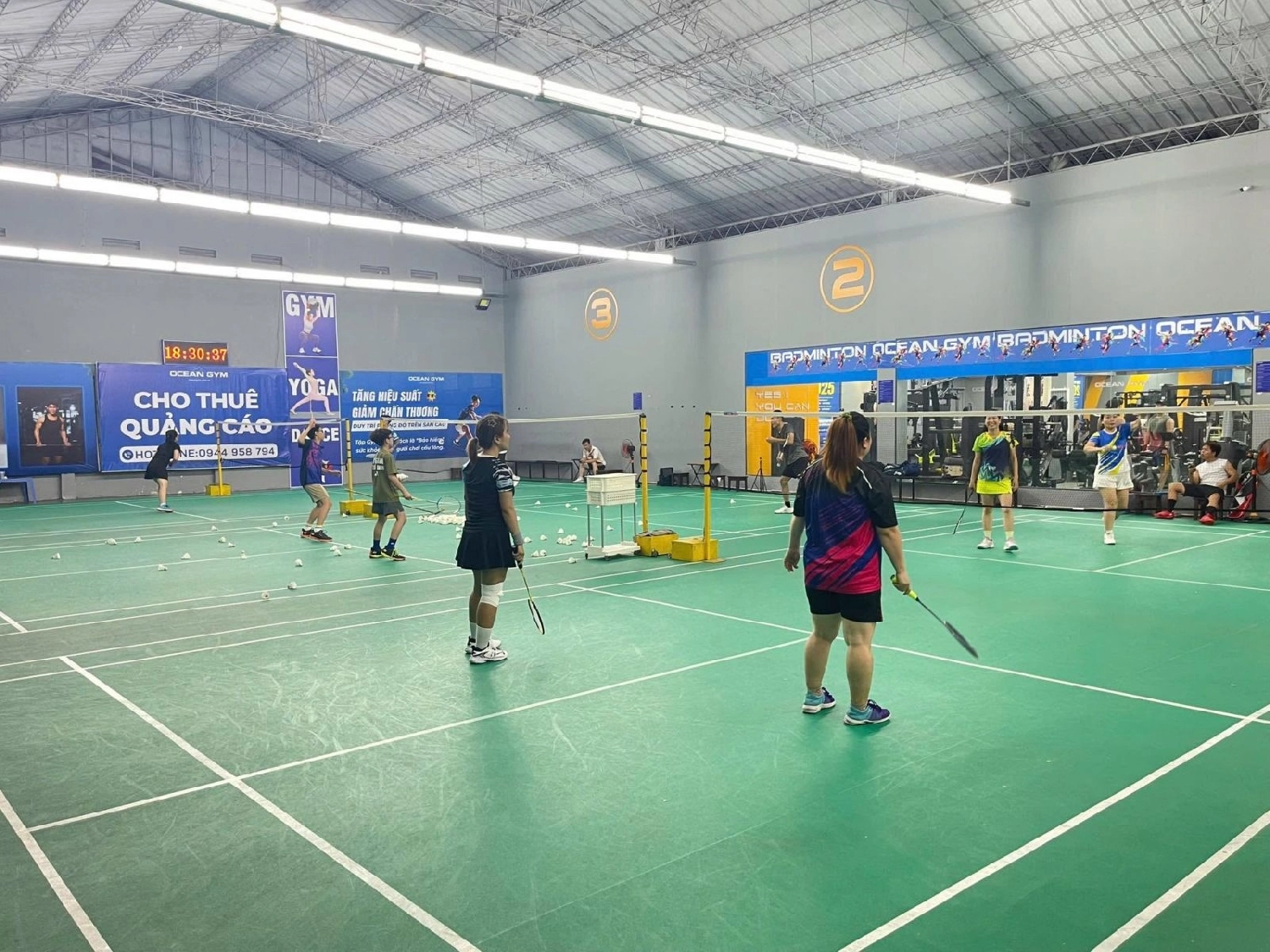 Sân cầu lông ocean gym