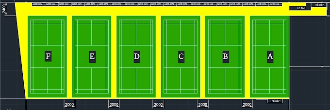 Sơ đồ sân cầu lông Phạm Kha I