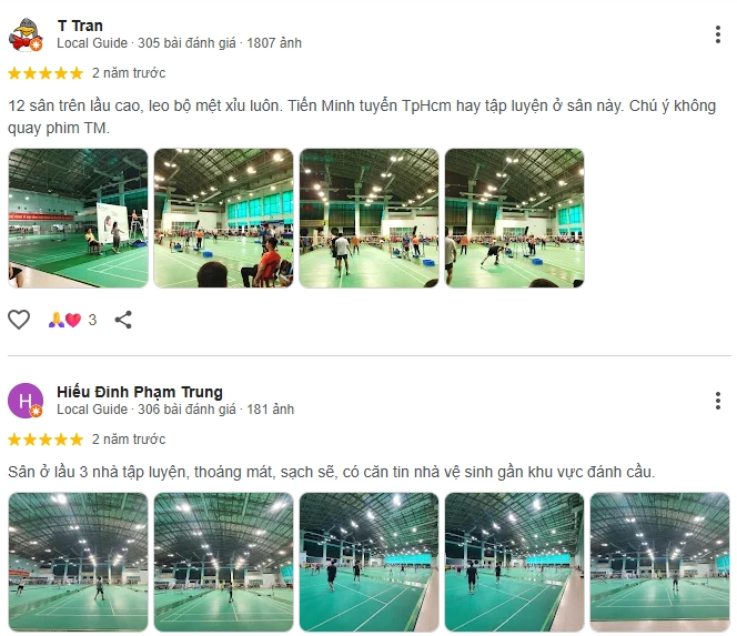 Đánh giá của các lông thủ khi trải nghiệm sân cầu lông Phú Thọ
