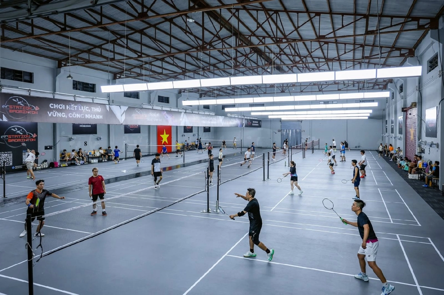 Sân cầu lông station badminton
