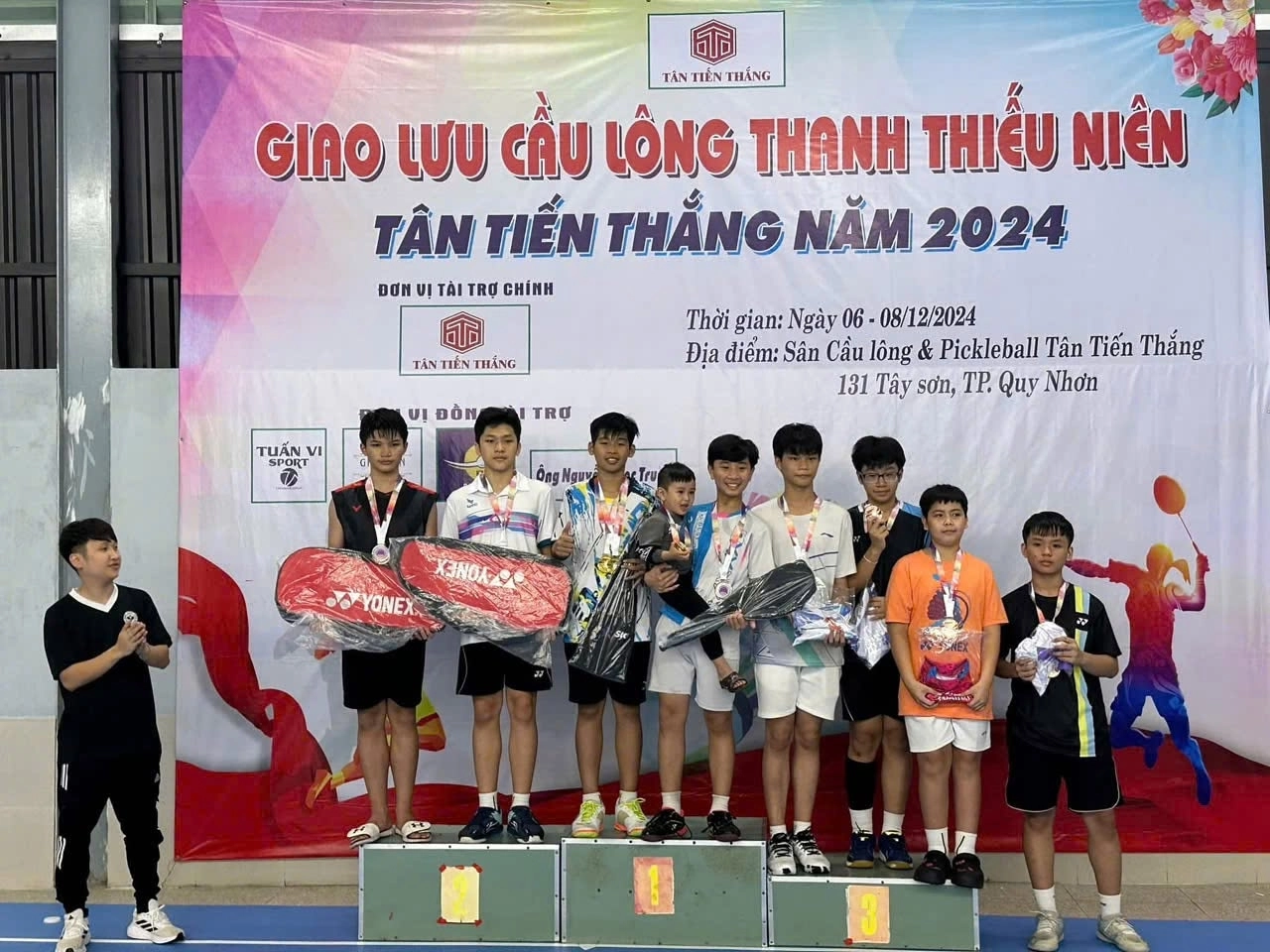 Sân cầu lông Tân Tiến Thắng thường tổ chức các giải đấu